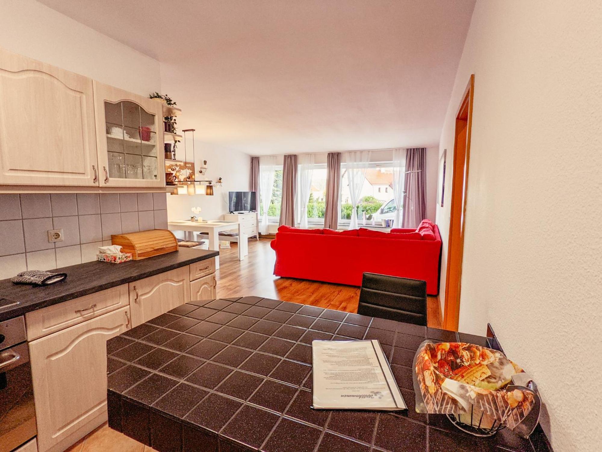Appartement W4 - Urlaubsmagie- Pool, Terrasse, Barbecue à Lichtenhain  Extérieur photo