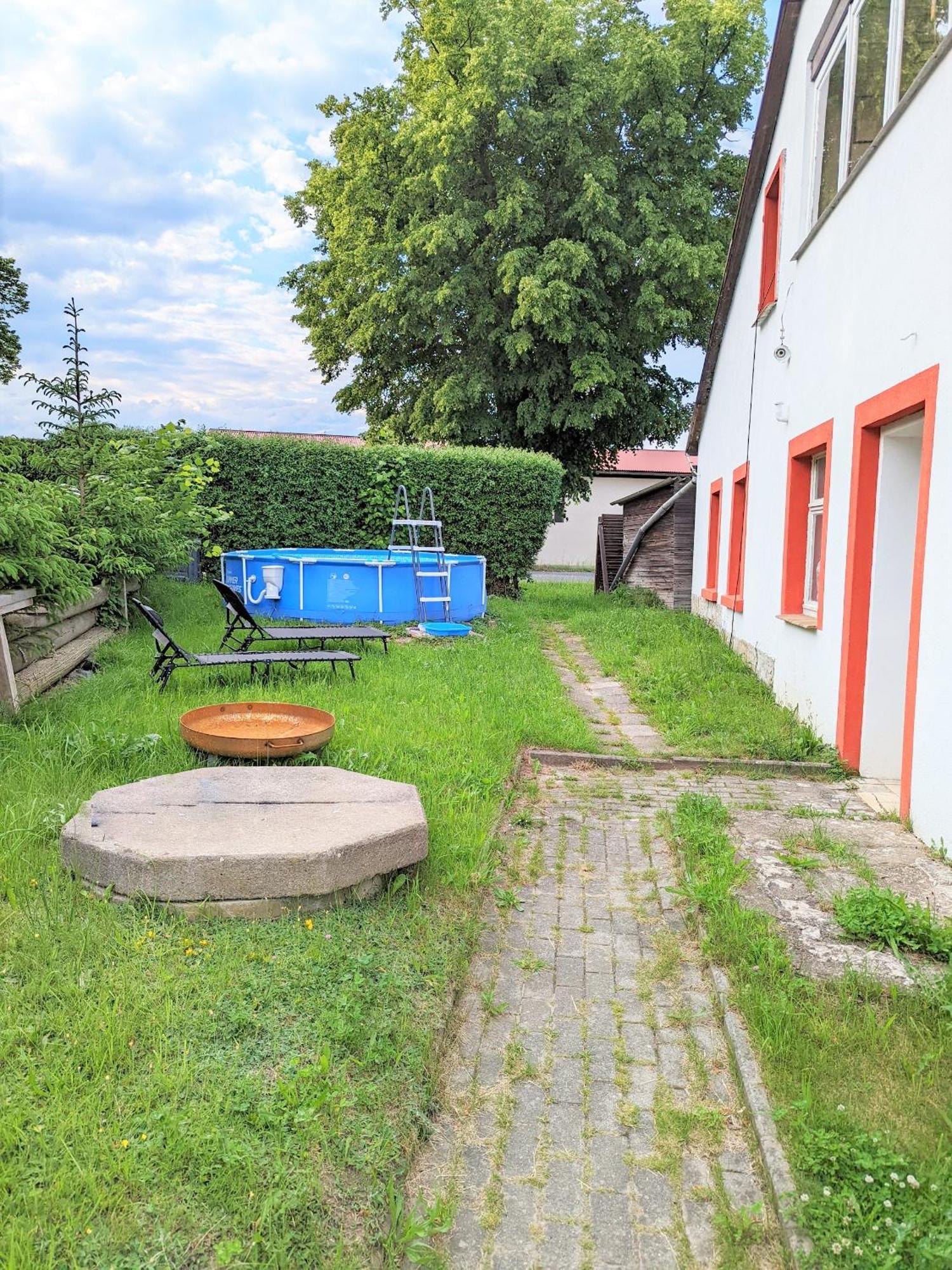 Appartement W4 - Urlaubsmagie- Pool, Terrasse, Barbecue à Lichtenhain  Extérieur photo