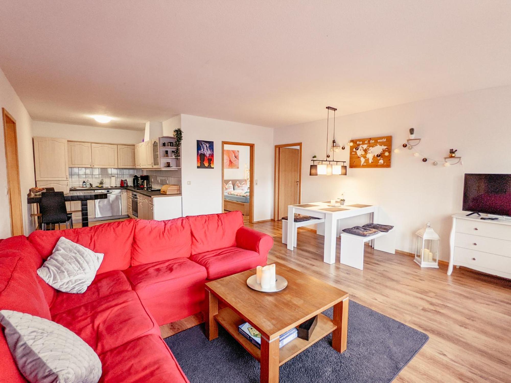 Appartement W4 - Urlaubsmagie- Pool, Terrasse, Barbecue à Lichtenhain  Extérieur photo